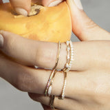925 Silver Ring with CZ Pearl Stone