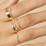 925 Silver Ring with CZ Pearl Stone