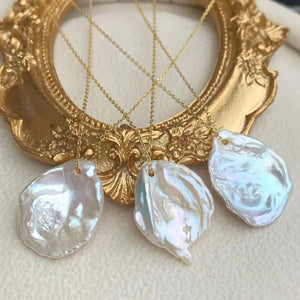 20mm Fresh Water Natural Pearl Single Bead Pendant Necklace