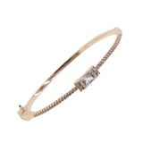 CZ Band Bangle Women 5A Cubic Zirconia Cuff Bracelet