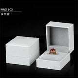 Leatherette Paper Jewelry Box Ring Necklace Bracelet Organizer