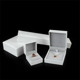 Leatherette Paper Jewelry Box Ring Necklace Bracelet Organizer