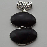 Gourd-Shaped Jade Beads 925 Sterling Silver Pendant