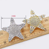 Zircon Star Shape Jewelry Clasp 30mm DIY Necklace Hook