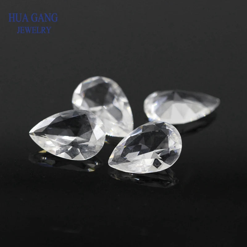 2x3~18x25mm Pear Shape Glass Beads Gems For Jewelry