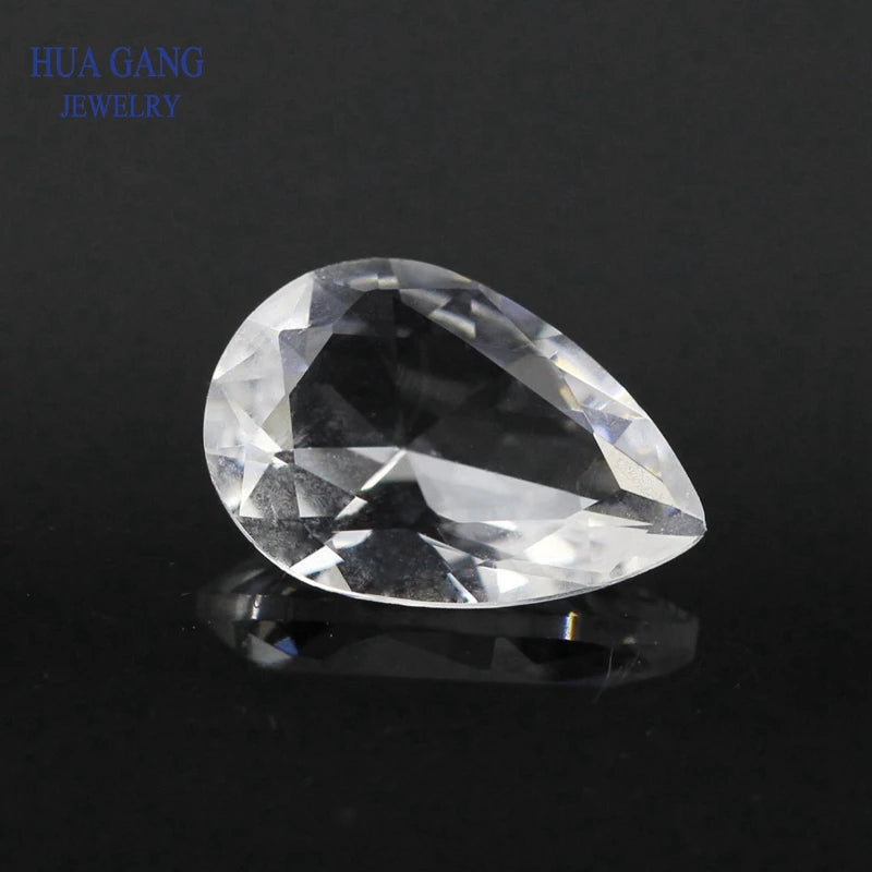 2x3~18x25mm Pear Shape Glass Beads Gems For Jewelry
