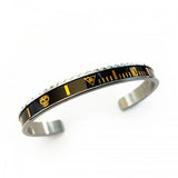 Skull Cuff Bracelet Stainless Steel Biker Bangle SG04