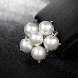 Charm 12PCS Pearl Brooch Small Bouquet Pins Women Jewelry Accessories