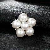 Charm 12PCS Pearl Brooch Small Bouquet Pins Women Jewelry Accessories