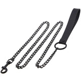 Alternative Slave PU Leather Collar Traction Rope Bondage