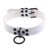 Alternative Slave PU Leather Collar Traction Rope Bondage