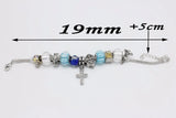 Earth Holy Grail Jesus Cross Pendant Bracelet