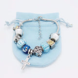 Earth Holy Grail Jesus Cross Pendant Bracelet