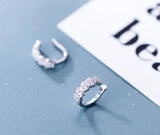10mm 925 Sterling Silver Clip Earrings Zirconia AAA+ Set (No Pierced) C-G0827
