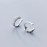 10mm 925 Sterling Silver Clip Earrings Zirconia AAA+ Set (No Pierced) C-G0827