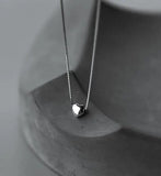 Women's Real 925 Sterling Silver Heart Necklace Pendant