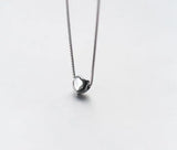 Women's Real 925 Sterling Silver Heart Necklace Pendant