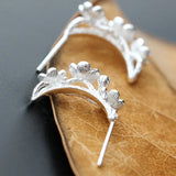 Petals Female Anti Allergy 925 Sterling Silver Earrings