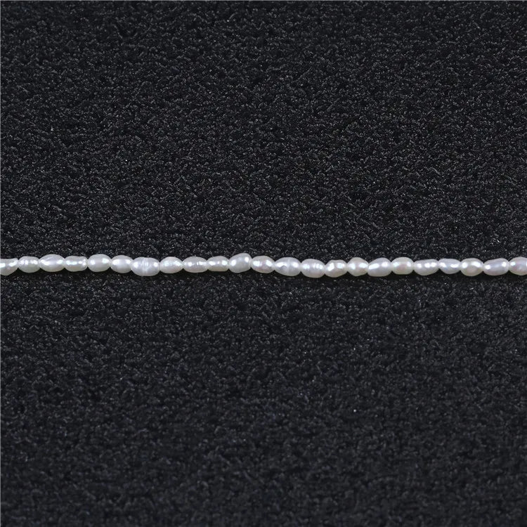 2-2.5mm Rice Freshwater Pearl Strands for Jewelry Making
