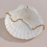Freshwater Pearl Chain Necklace Stainless Steel Bracelet