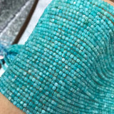 Green Amazonite Square Beads 2mm for DIY Jewelry Making