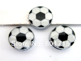 Soccer Slide Charms 8mm 50pcs Zinc Alloy Football Hot Sales