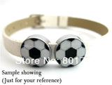 Soccer Slide Charms 8mm 50pcs Zinc Alloy Football Hot Sales