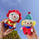 Joker Circus Keychain Plush Pendant Bookbag Access Doll Couple Keyring