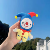 Joker Circus Keychain Plush Pendant Bookbag Access Doll Couple Keyring