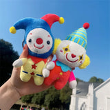 Joker Circus Keychain Plush Pendant Bookbag Access Doll Couple Keyring
