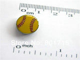 Softball 8mm Slide Charms 100pcs Wholesale