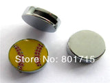 Softball 8mm Slide Charms 100pcs Wholesale
