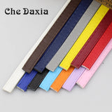 10mm*2.2mm Double Layer Sewn PU Leather Cord DIY Jewelry Bag's Shoulder Strap