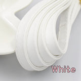 10mm*2.2mm Double Layer Sewn PU Leather Cord DIY Jewelry Bag's Shoulder Strap