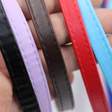10mm*2.2mm Double Layer Sewn PU Leather Cord DIY Jewelry Bag's Shoulder Strap