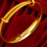 Solid 14K Bangles Jewelry for Women Girls Birthday Wedding Party