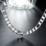 925 Silver Men's Cuban Chain Necklace 12MM 18-30 inch Wedding Jewelry