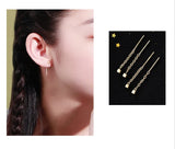925 Silver Earrings Women Fine Jewelry Engagement Drop Earrings Girls