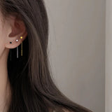 925 Silver Earrings Women Fine Jewelry Engagement Drop Earrings Girls