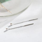 925 Silver Earrings Women Fine Jewelry Engagement Drop Earrings Girls