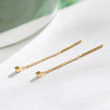 925 Silver Earrings Women Fine Jewelry Engagement Drop Earrings Girls