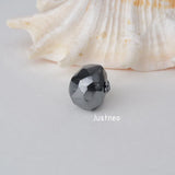 925 Sterling Silver Skull Charm Bead, Gun Silver Spacer Loose Bead