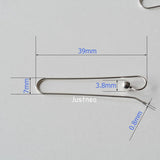 Large Sterling Silver Earring Hook Ear Wire with 3.8mm Stopper Bead