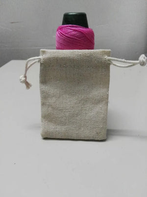 Set of 20 Linen Jewelry Bags Drawstring Pouch 9*13cm