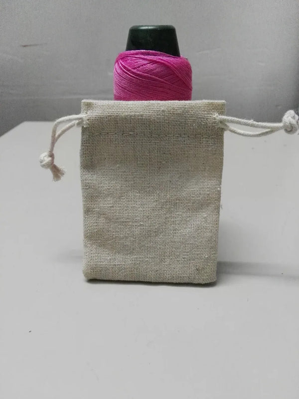 Set of 20 Linen Jewelry Bags Drawstring Pouch 9*13cm