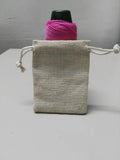 Set of 20 Linen Jewelry Bags Drawstring Pouch 9*13cm