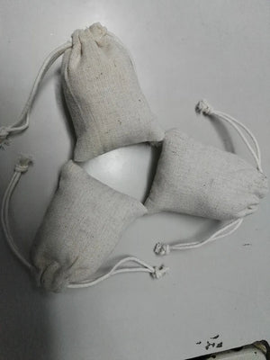 50pcs 9.5*14cm Linen Jewelry Bag Drawstring Christmas Pouch