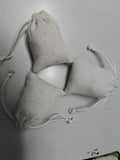 50pcs 9.5*14cm Linen Jewelry Bag Drawstring Christmas Pouch