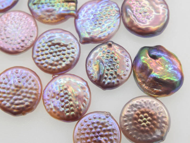 Unique Freshwater Pearl Coin Beads for DIY Jewelry Making