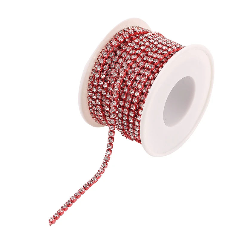 10yd Crystal Rhinestone Cup Chain for DIY Jewelry Making Crafts